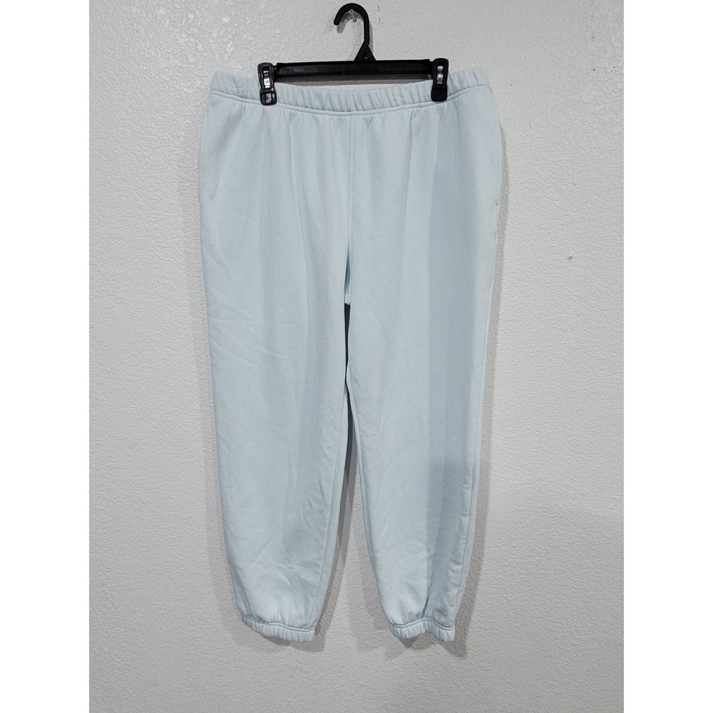 Abound Womens XL Light Blue Fleece Joggers Sweatpants Relaxed Fit Comfy‎ #10